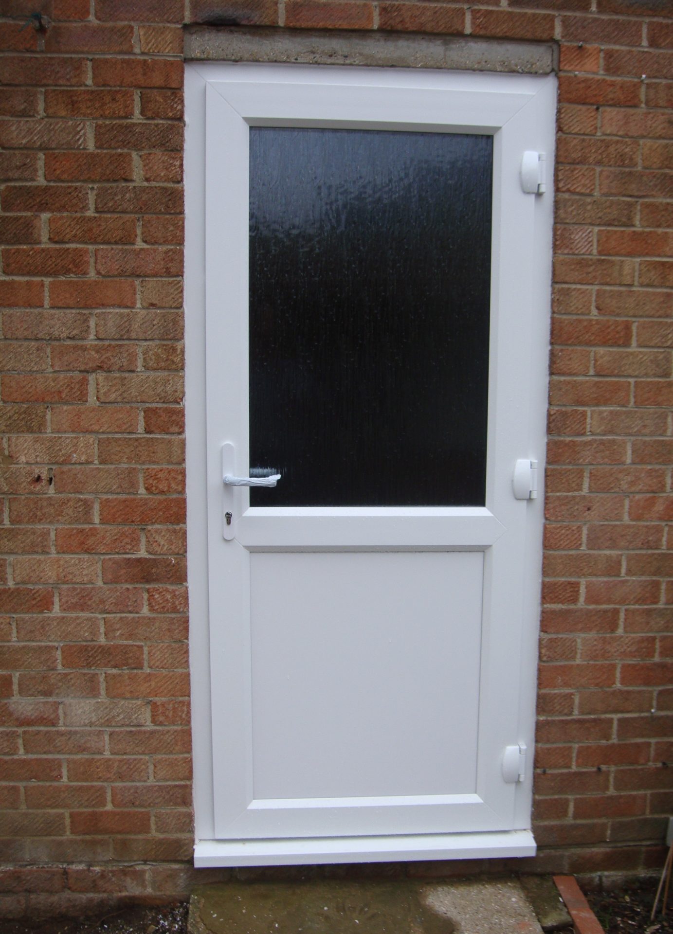 uPVC Back Door with panel in bottom. opening out